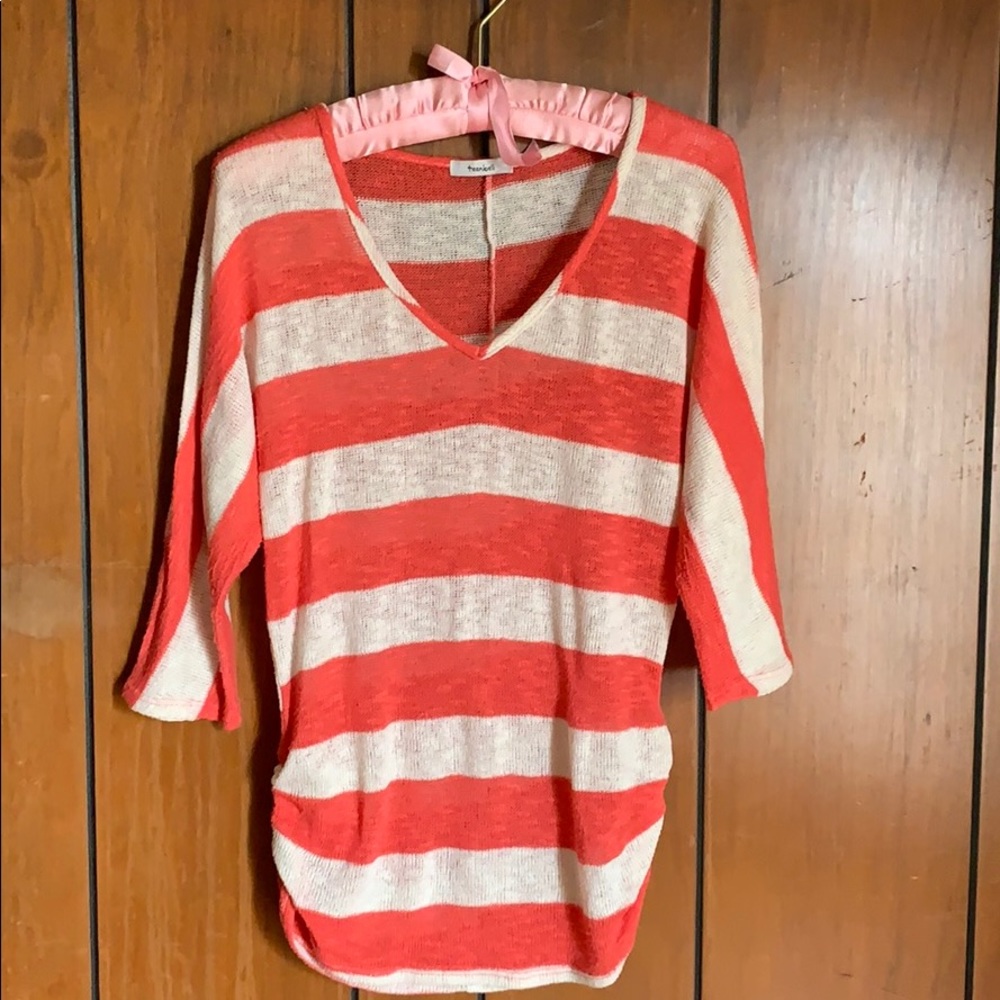Ambiance Pink and Cream Top